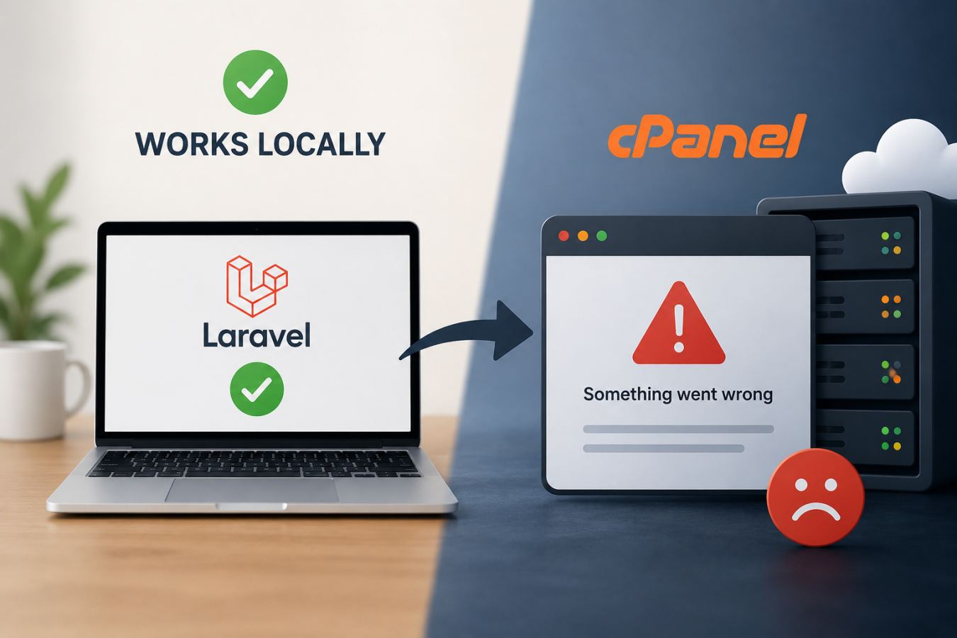 Laravel on cPanel: Why It Works Locally but Breaks After Upload — article cover
